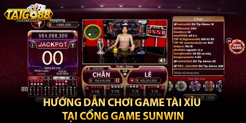 Hướng dẫn chơi game tài xỉu tại cổng game sunwin